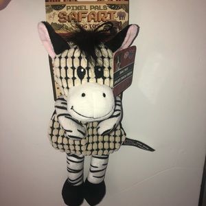 NEW Dog Toy Zebra NWT Pixel Pals